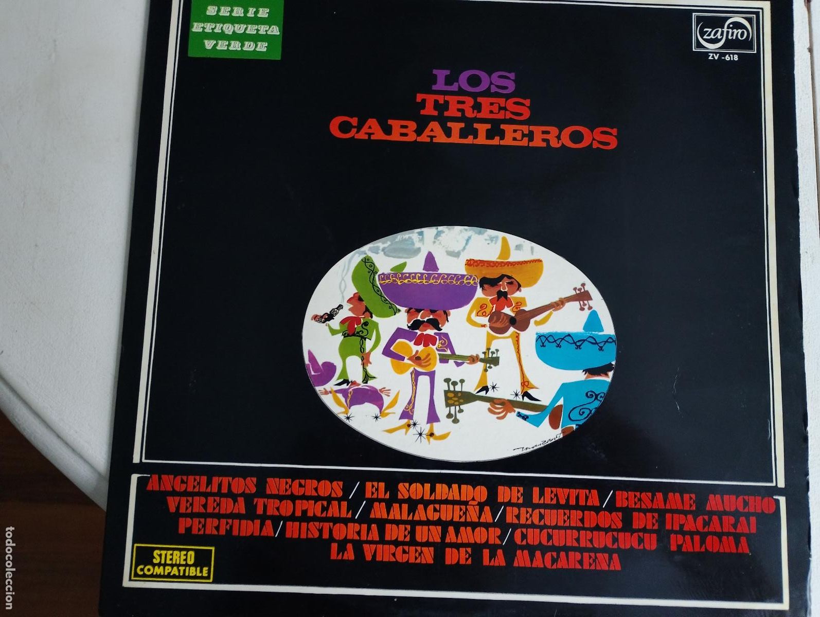 Discos de vinilo: Los Tres Caballeros &ndash; Los Tres Caballeros,1971, ed espa&ntilde;ola, latin,bolero