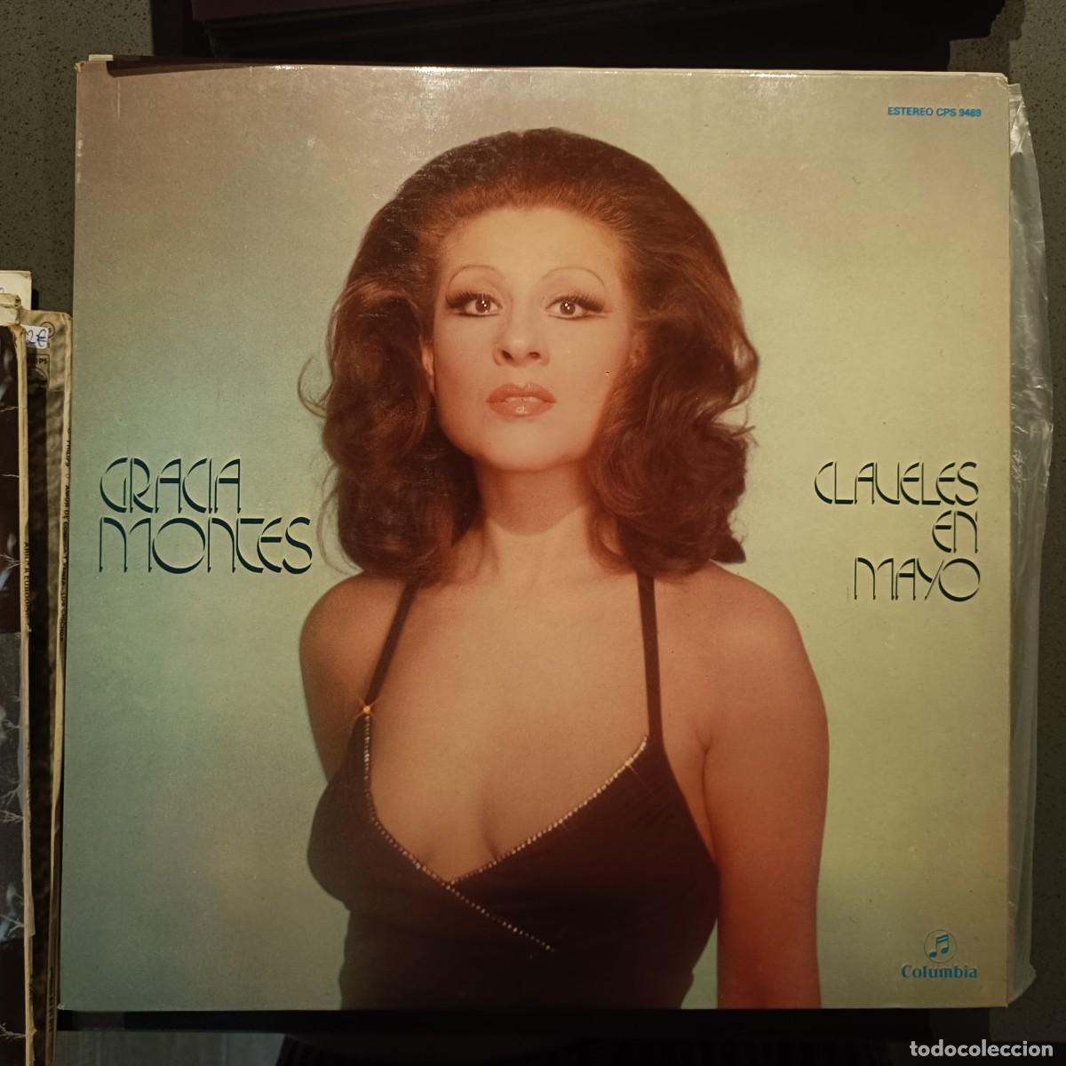 Discos de vinilo: Gracia Montes - Claveles en Mayo - LP. sello Columbia 1976