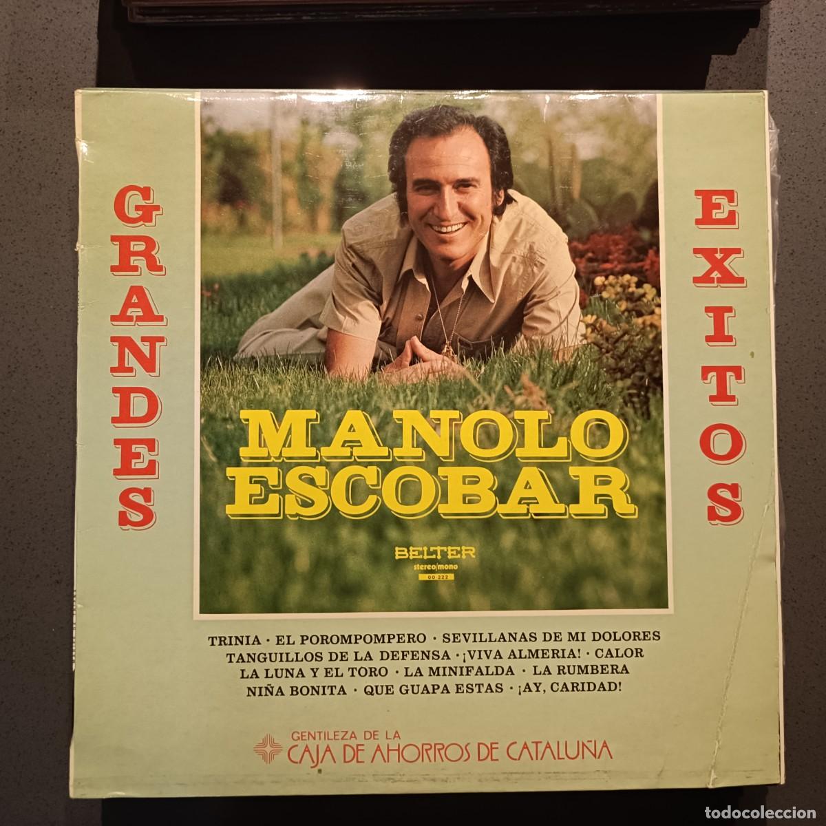 Discos de vinilo: Manolo Escobar - Grandes &Eacute;xitos - LP. sello Belter 1978