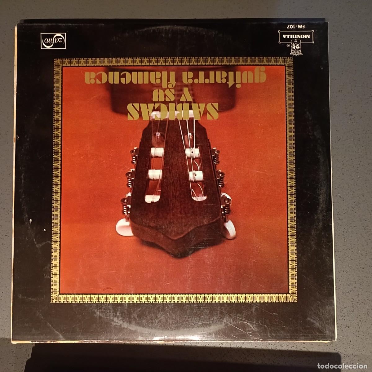 Discos de vinilo: S&aacute;bicas y su Guitarra Flamenca - Buler&iacute;as, Fandangos, Farruca, ... - LP. Montilla / Zafiro 1970