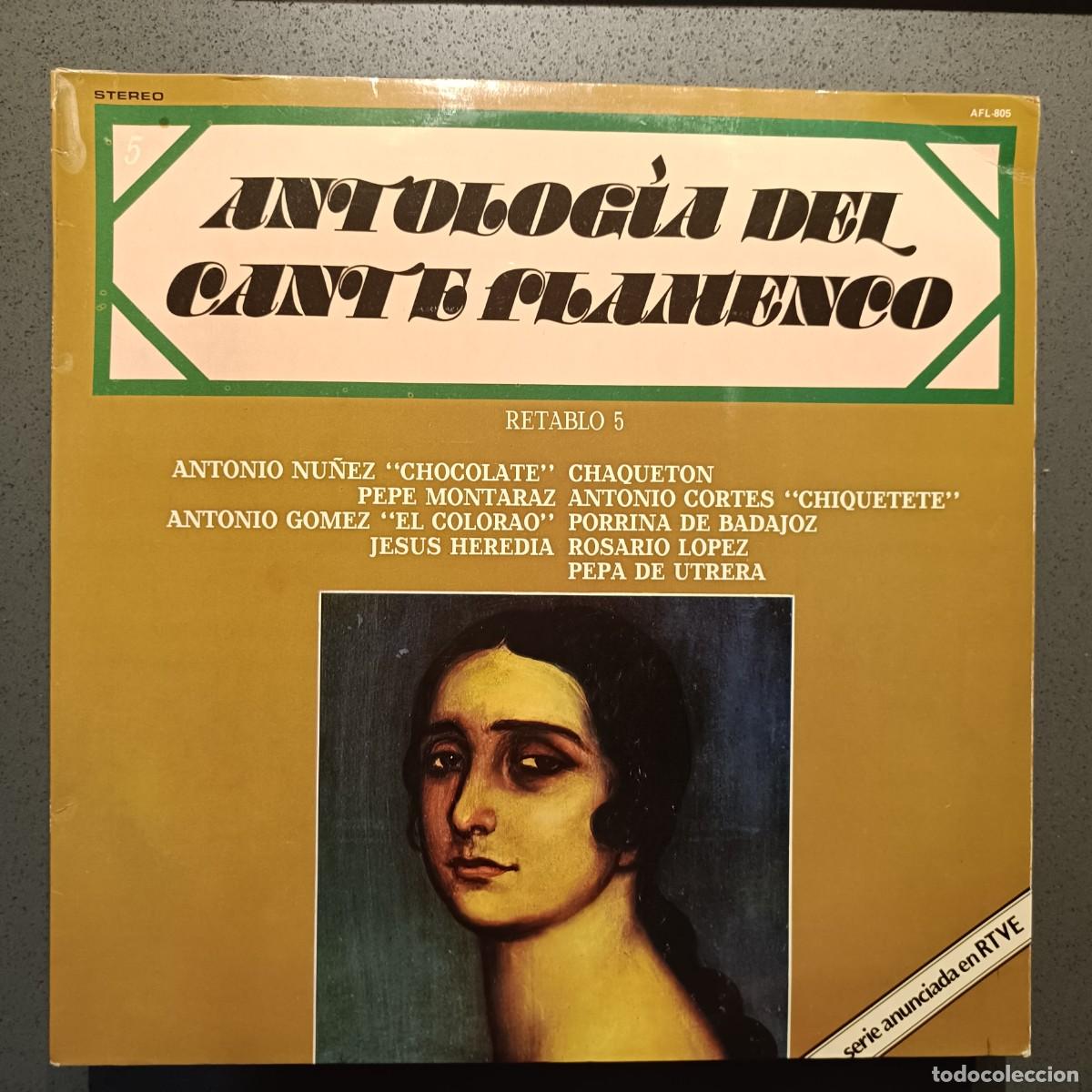 Discos de vinilo: Antolog&iacute;a del Cante Flamenco - Retablo 5 - LP. sello Zafiro 1976