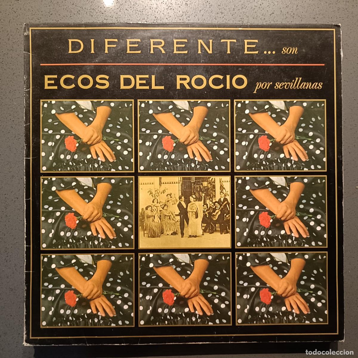 Discos de vinilo: Ecos del Roc&iacute;o - Diferente ... son - LP. sello Coliseum 1991 (Sevillanas)