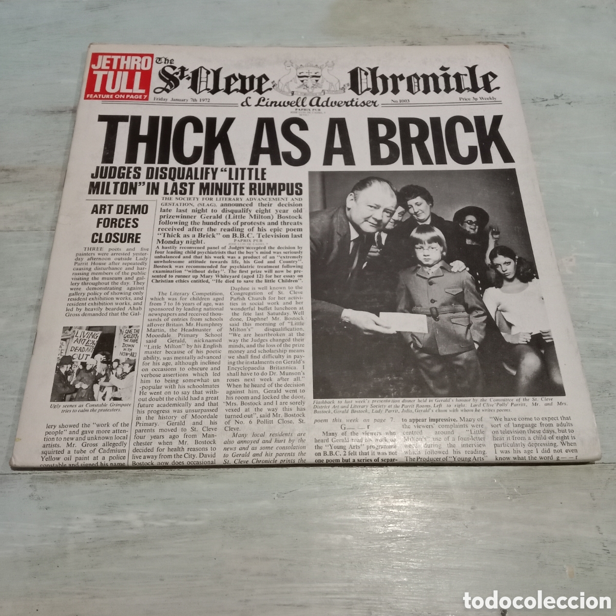 Discos de vinilo: JETHRO TULL - THICK AS A BRICK - LP