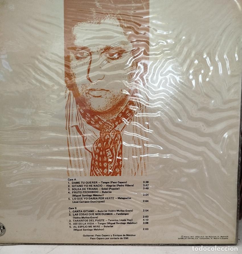 Discos de vinilo: Chiquetete. Gitano yo he nac&iacute;o. Enrique de Melchor, Paco Cepero - Foto 2