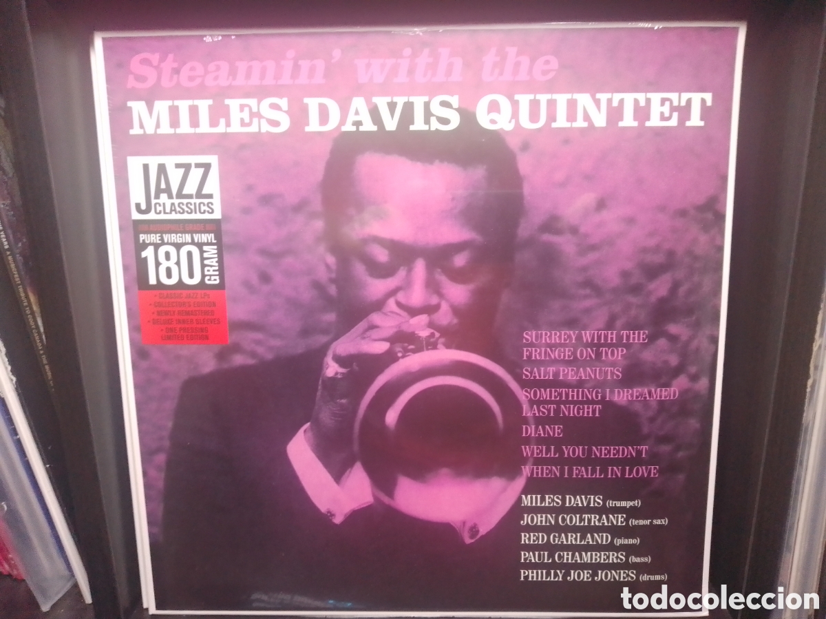 Discos de vinilo: Miles Davis Quintet &ndash; Steamin' With The Miles Davis Quintet - Reedici&oacute;n - Jazz Hard Bop - Precintado