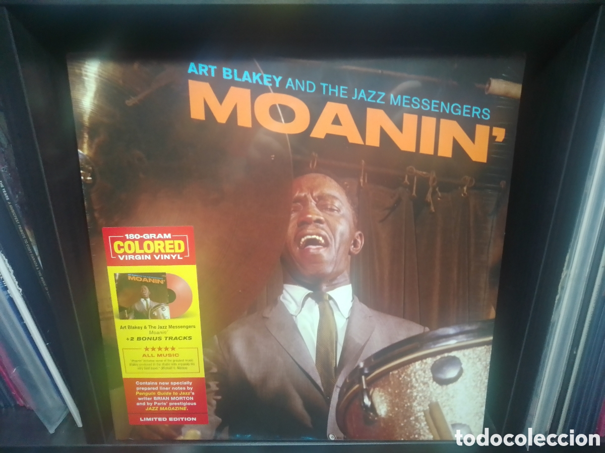 Discos de vinilo: Art Blakey And The Jazz Mesengers &lrm;&ndash; Moanin' - Reedici&oacute;n vinilo rojo 180 gramos (2020) - Precintado
