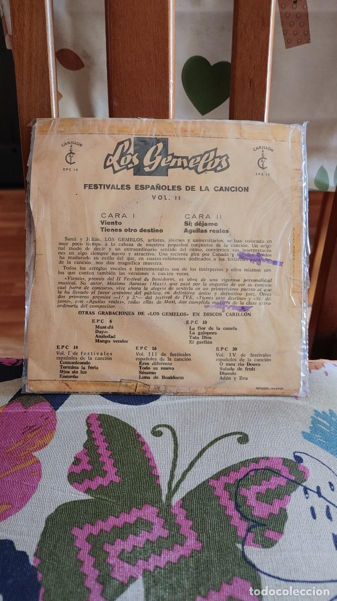 Discos de vinilo: LOS GEMELOS-EP VIENTO +3 - Foto 2