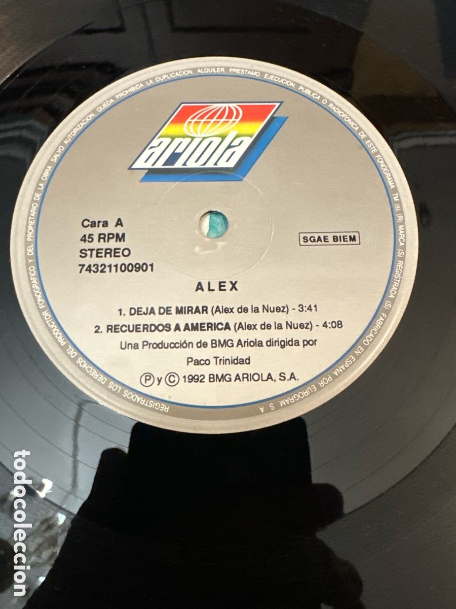 Discos de vinilo: ALEX DE LA NUEZ- DEJA DE MIRAR - Foto 3