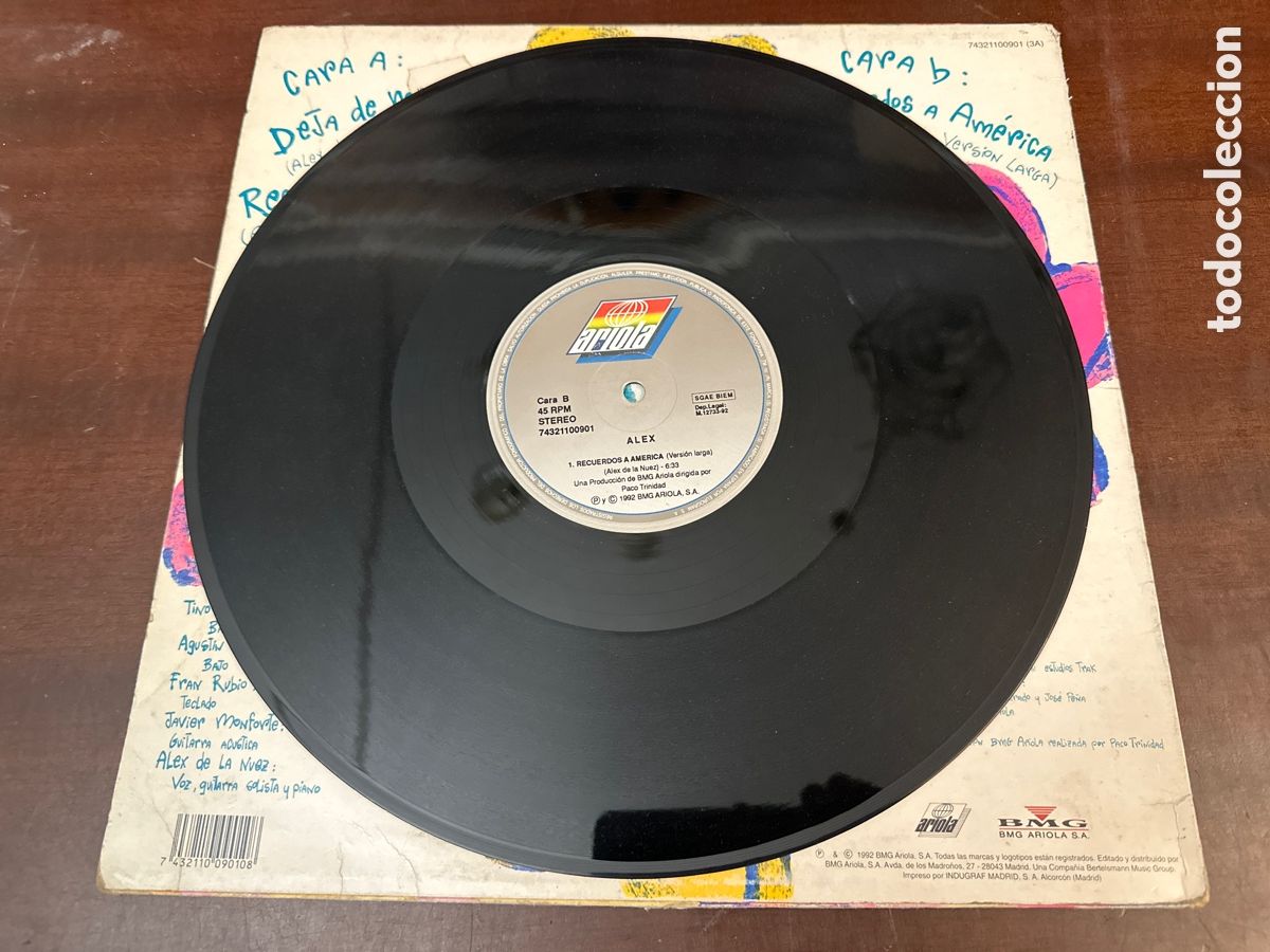 Discos de vinilo: ALEX DE LA NUEZ- DEJA DE MIRAR - Foto 5