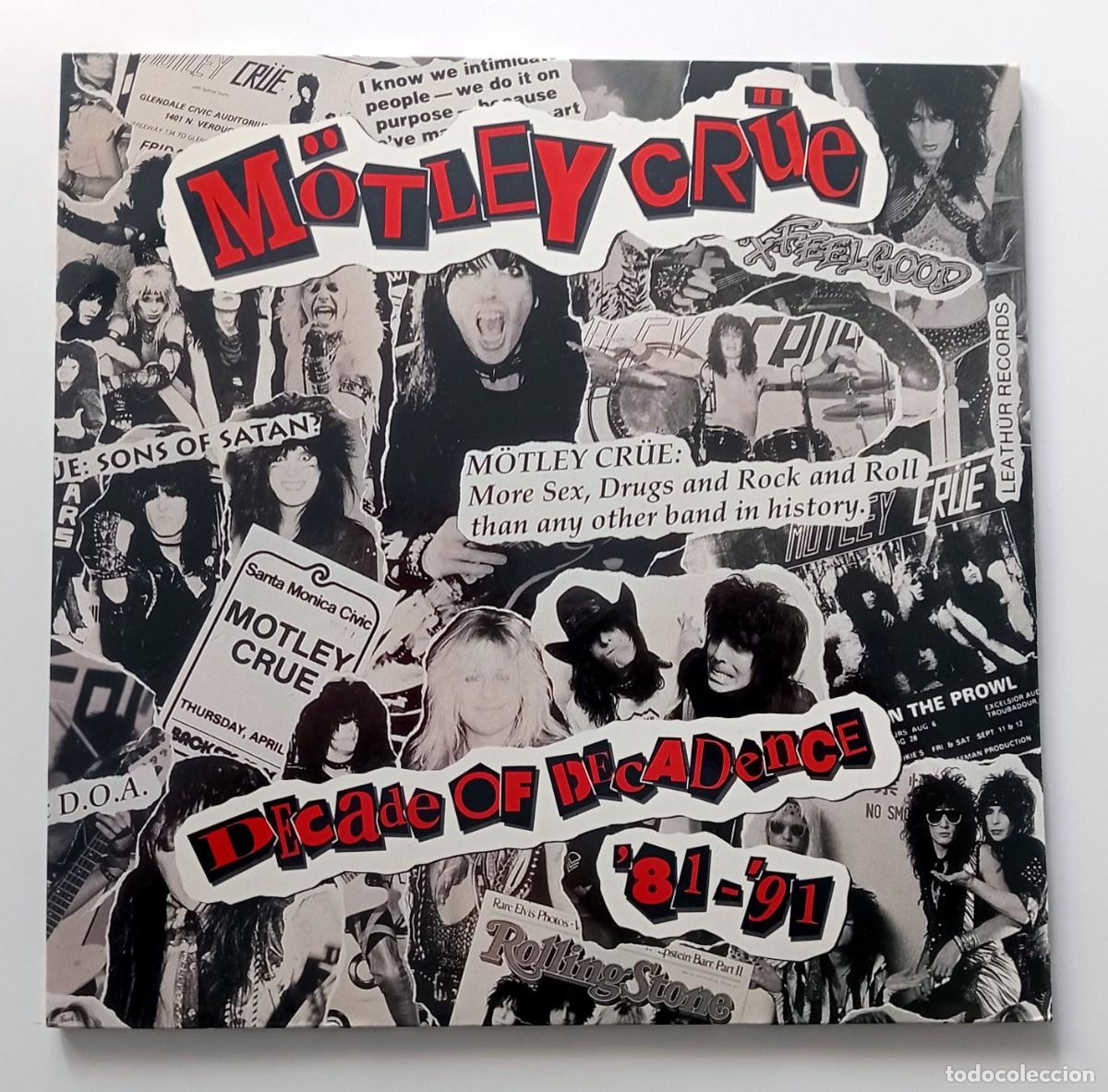Discos de vinilo: DOBLE LP MOTLEY CRUE - DECADE OF DECADENCE &acute;81-&acute;91