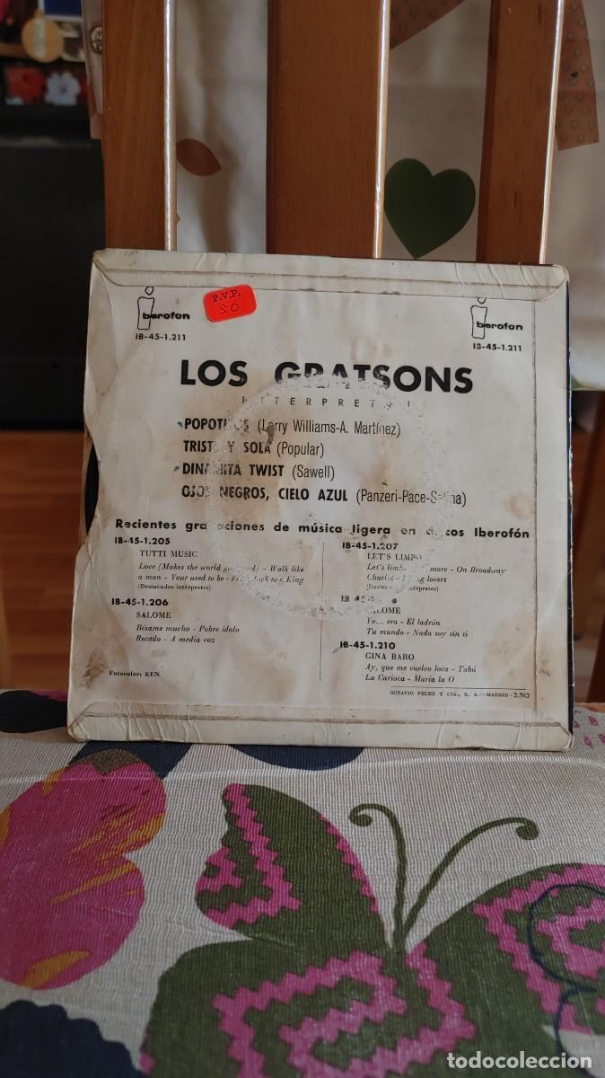 Discos de vinilo: LOS GRATSONS-EP POPOTITOS +3-PORT. REGULAR - Foto 2