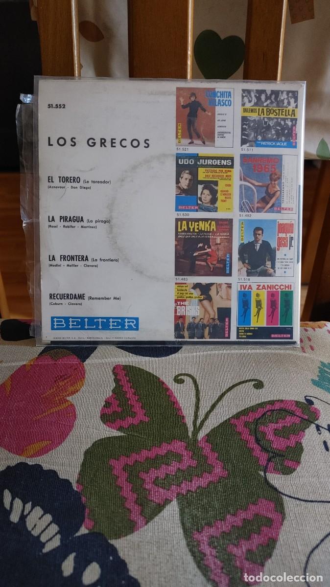 Discos de vinilo: LOS GRECOS-EP EL TORERO +3 - Foto 2