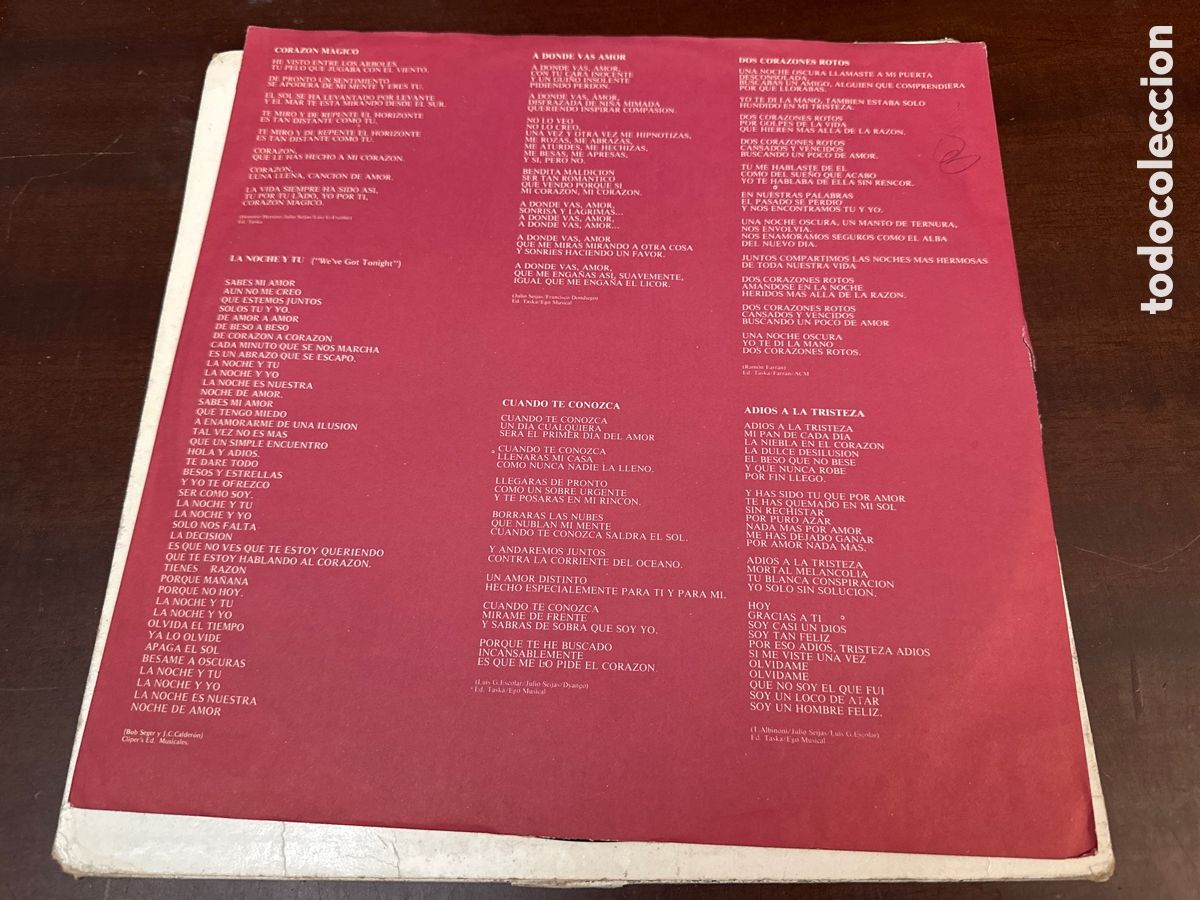 Discos de vinilo: DYANGO - AL FIN SOLOS - LP - ODEON 1984 SPAIN CON LETRAS - Foto 7