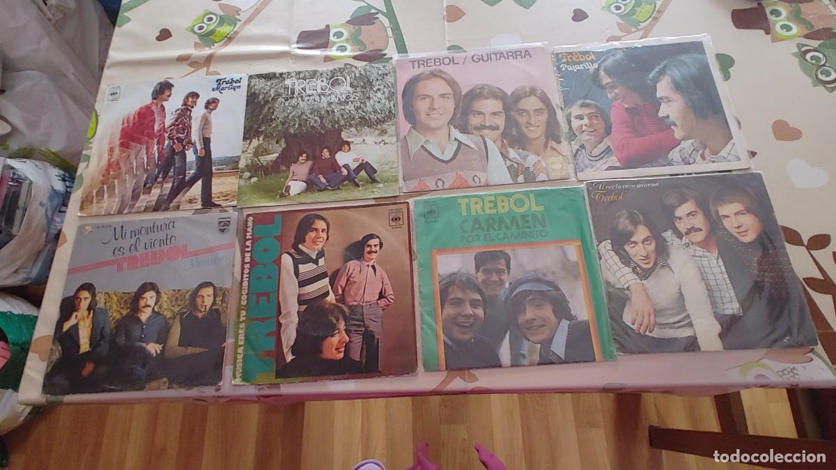 Discos de vinilo: TREBOL-LOTE DE 8 SINGLES