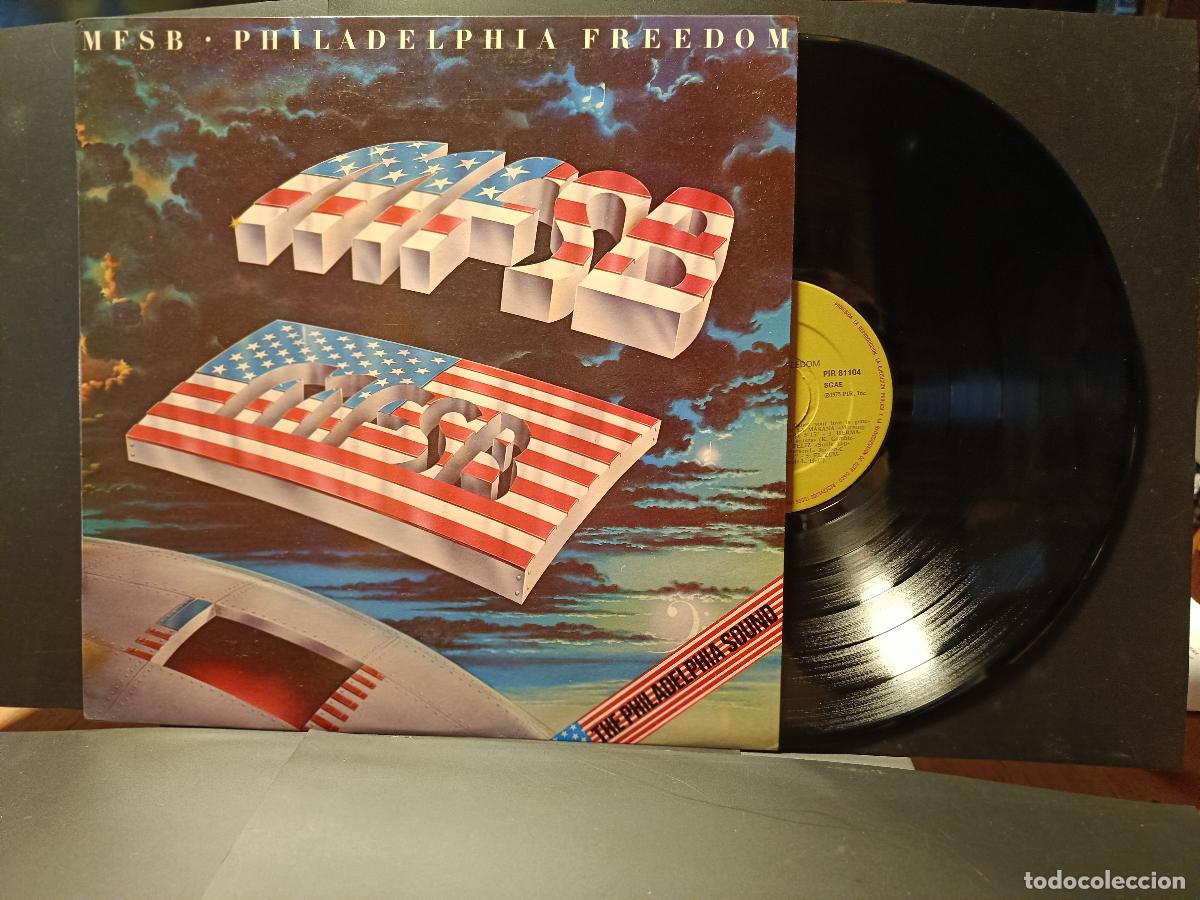 Discos de vinilo: MFSB PHILADELPHIA FREEDOM LP ESPA&Ntilde;A 1975 PEDELUXE