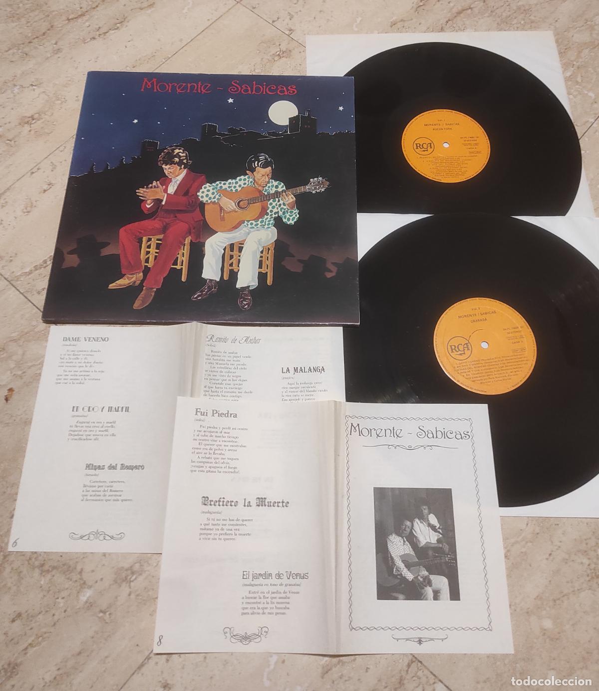 Discos de vinilo: Morente & Sabicas &ndash; (Nueva York - Granada)-DOBLE LP-1990- EXCELENTE COMO NUEVO-CONTIENE INSERT