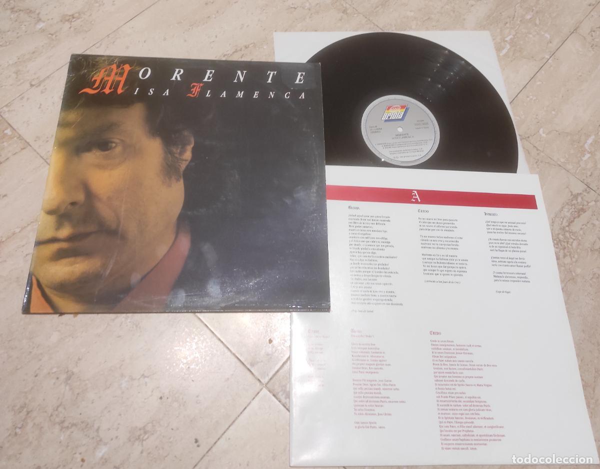 Discos de vinilo: ENRIQUE MORENTE - MISA FLAMENCA - LP - ARIOLA 1991 SPAIN - EXCELENTE ESTADO-CONTIENE INSERT
