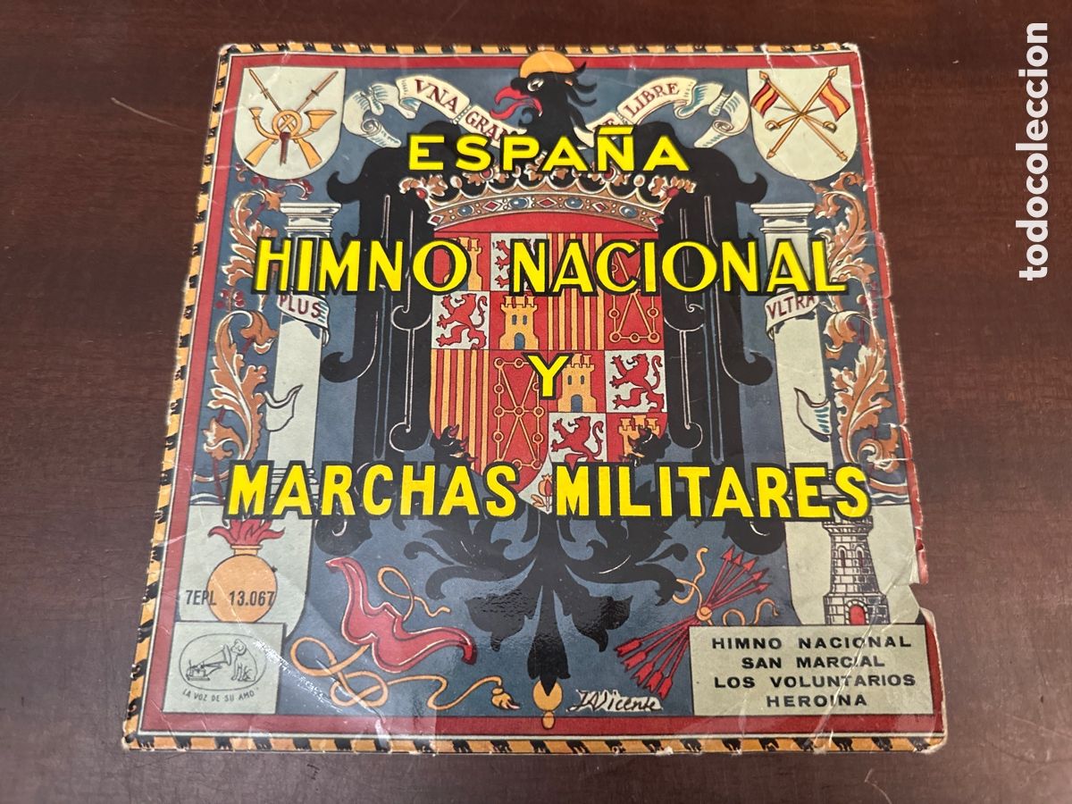 Discos de vinilo: HIMNO NACIONAL Y MARCHAS MILITARES - BANDA DEL REGIMIENTO DE INFANTERIA JAEN 25