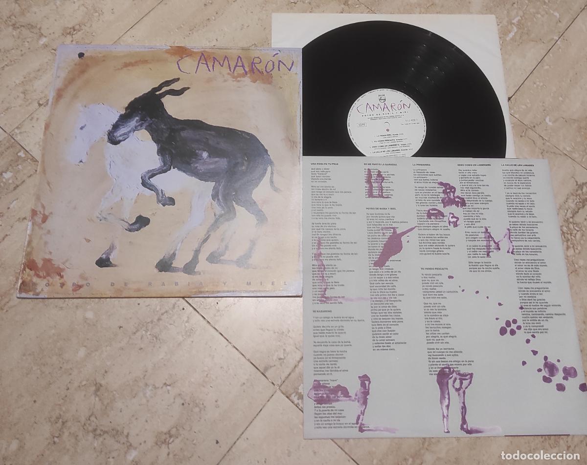 Discos de vinilo: Camar&oacute;n* &lrm;&ndash; Potro De Rabia Y Miel-LP- RARA EDICION -1992-EXCELENTE COMO NUEVO-CONTIENE INSERT