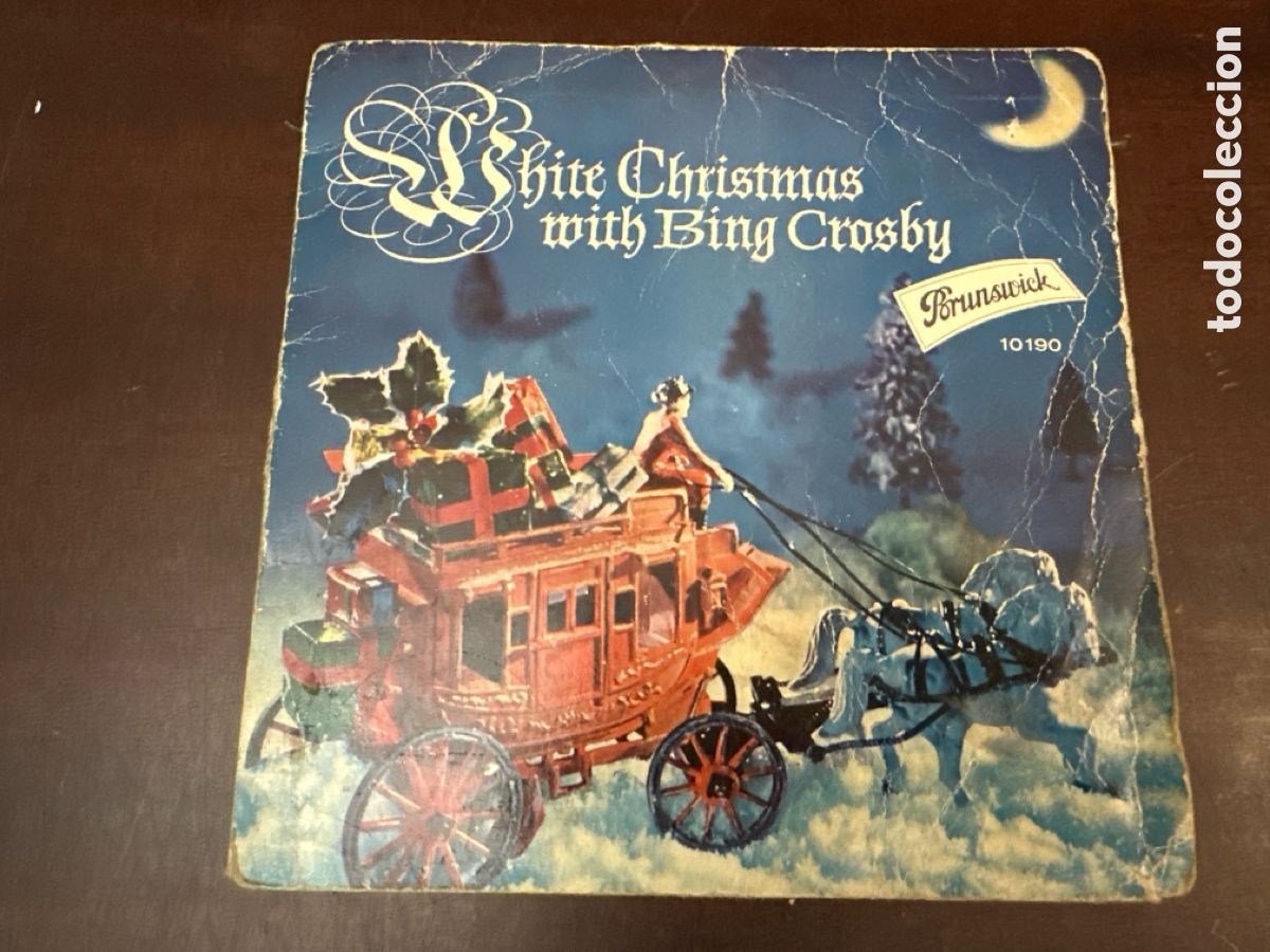 Discos de vinilo: BING CROSBY - WHITE CHRISTMAS -, EP, WHITE CHRISTMAS + 3, A&Ntilde;O 1961, BRUNSWICK 10.190 EPB