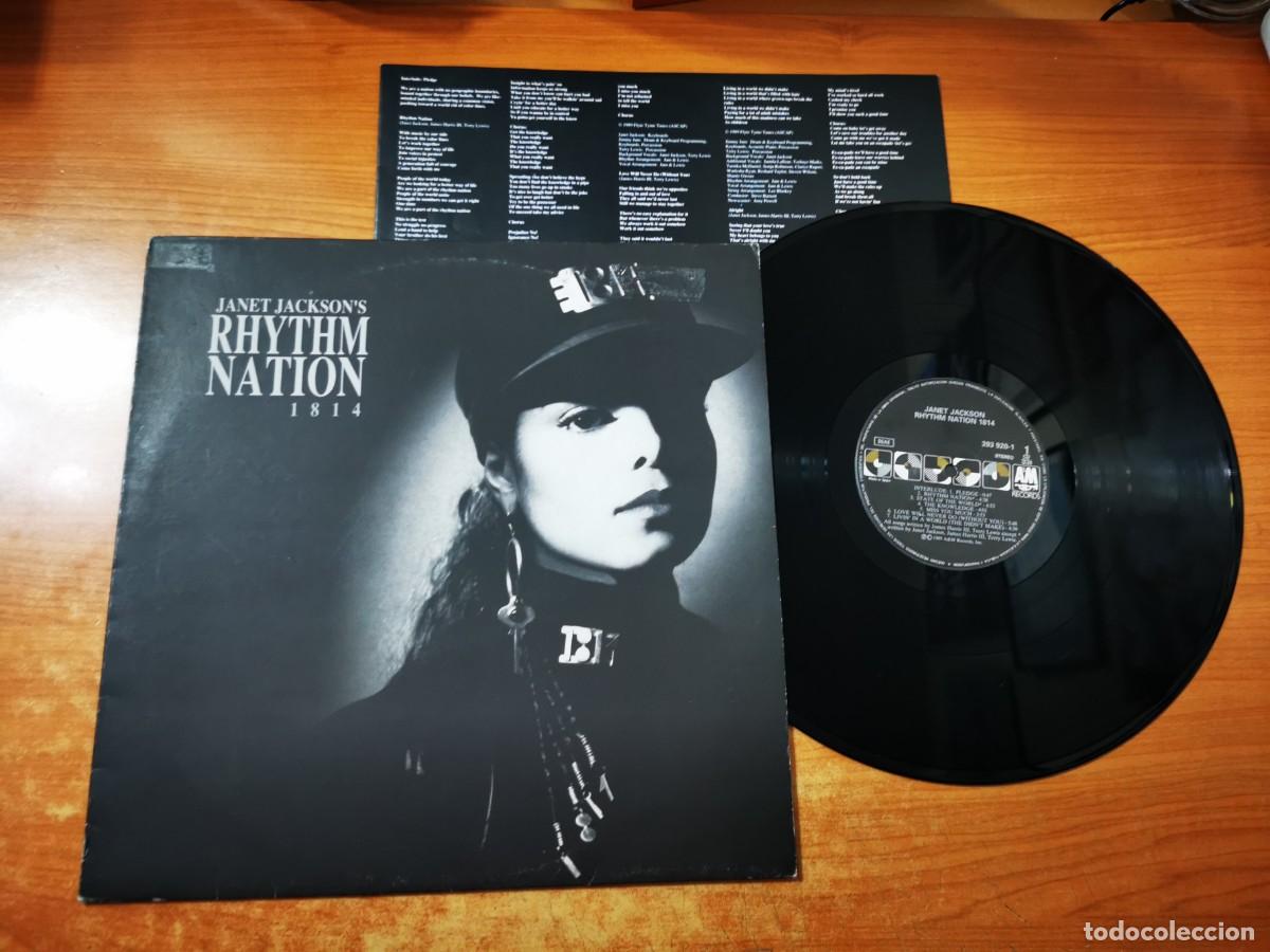 Discos de vinilo: JANET JACKSON Rhythm Nation 1814 LP VINILO DEL A&Ntilde;O 1989 CON ENCARTE CONTIENE 14 TEMAS