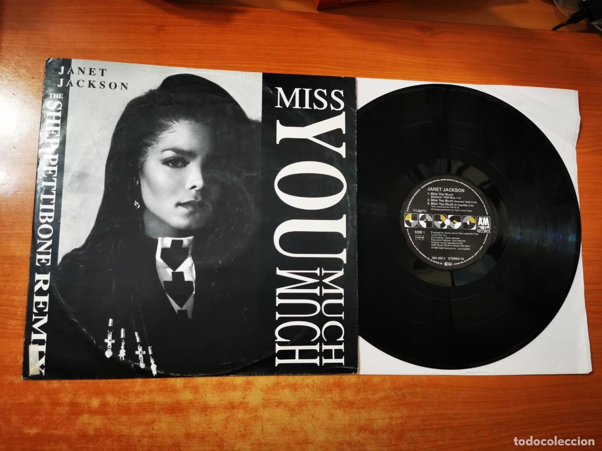 Discos de vinilo: JANET JACKSON Miss you much 12&rdquo; MAXI SINGLE VINILO DEL A&Ntilde;O 1989 ALEMANIA CONTIENE 6 TEMAS