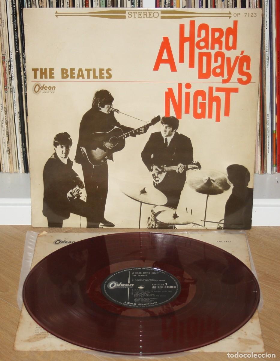 Discos de vinilo: THE BEATLES - A Hard Day's Night LP - 1st Press Original Japan Red Wax Odeon OP 7123 - vinilo Japon