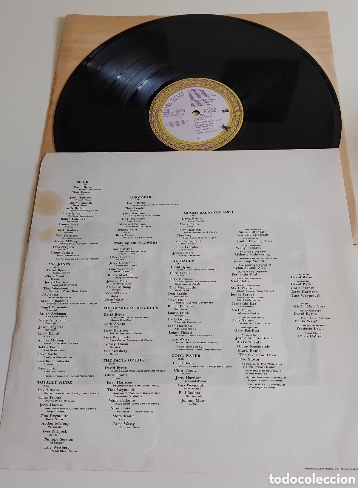 Discos de vinilo: Talking heads naked Lp - Foto 3