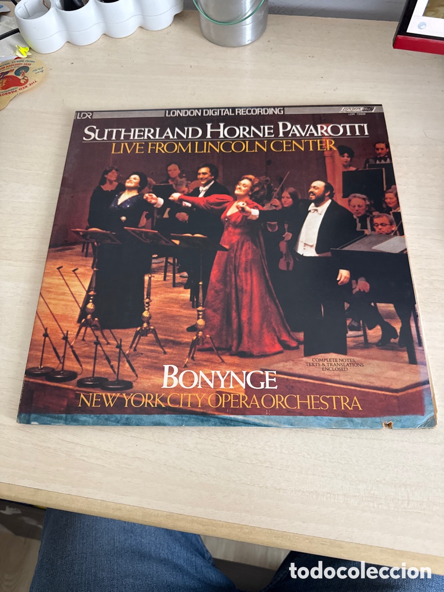 Discos de vinilo: DISCO VINILO DOBLE SUTHERLAND HORNE PAVAROTTI LIVE FROM LINCOLN CENTER BONYNGE 1981