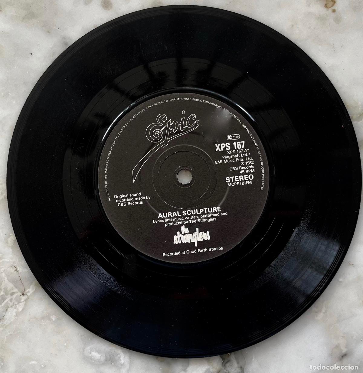 Discos de vinilo: STRANGLES. AURAL SCULPTURE. SINGLE PARA PROMOCION GRABADO POR UNA SOLA CARA 1982