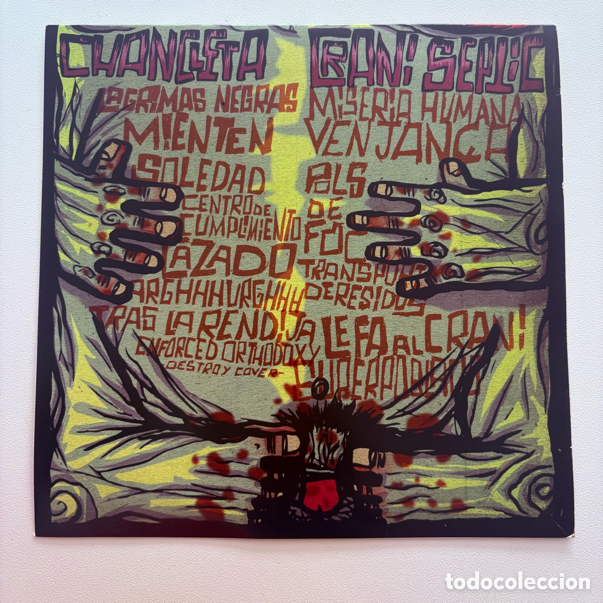 Discos de vinilo: Single ep 7&rsquo;&rsquo; Chancleta / Crani S&egrave;ptic del 2010 - Foto 2