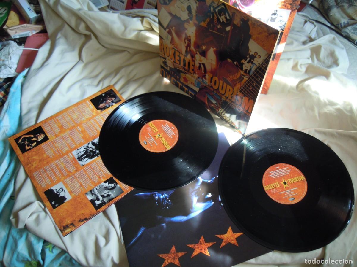 Discos de vinilo: DOBLE LP ROXETTE TOURISM EMI SPAIN ESTUDIO, DIRECTOS, RAREZAS...ENCARTES CON LETRAS