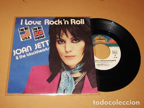 Discos de vinilo: JOAN JETT AND THE BLACKHEARTS - I LOVE ROCK&acute;N ROLL - SINGLE - 1982 - HIT DEBUT - N&ordm;1 USA / UK