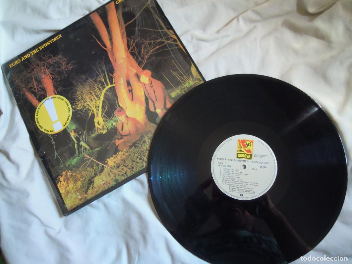 Discos de vinilo: LP DEBUT ECHO AND THE BUNNYMEN CROCODILES 1980 REEDIC SPAIN, POST PUNK, PSICODEIA, NUEVO