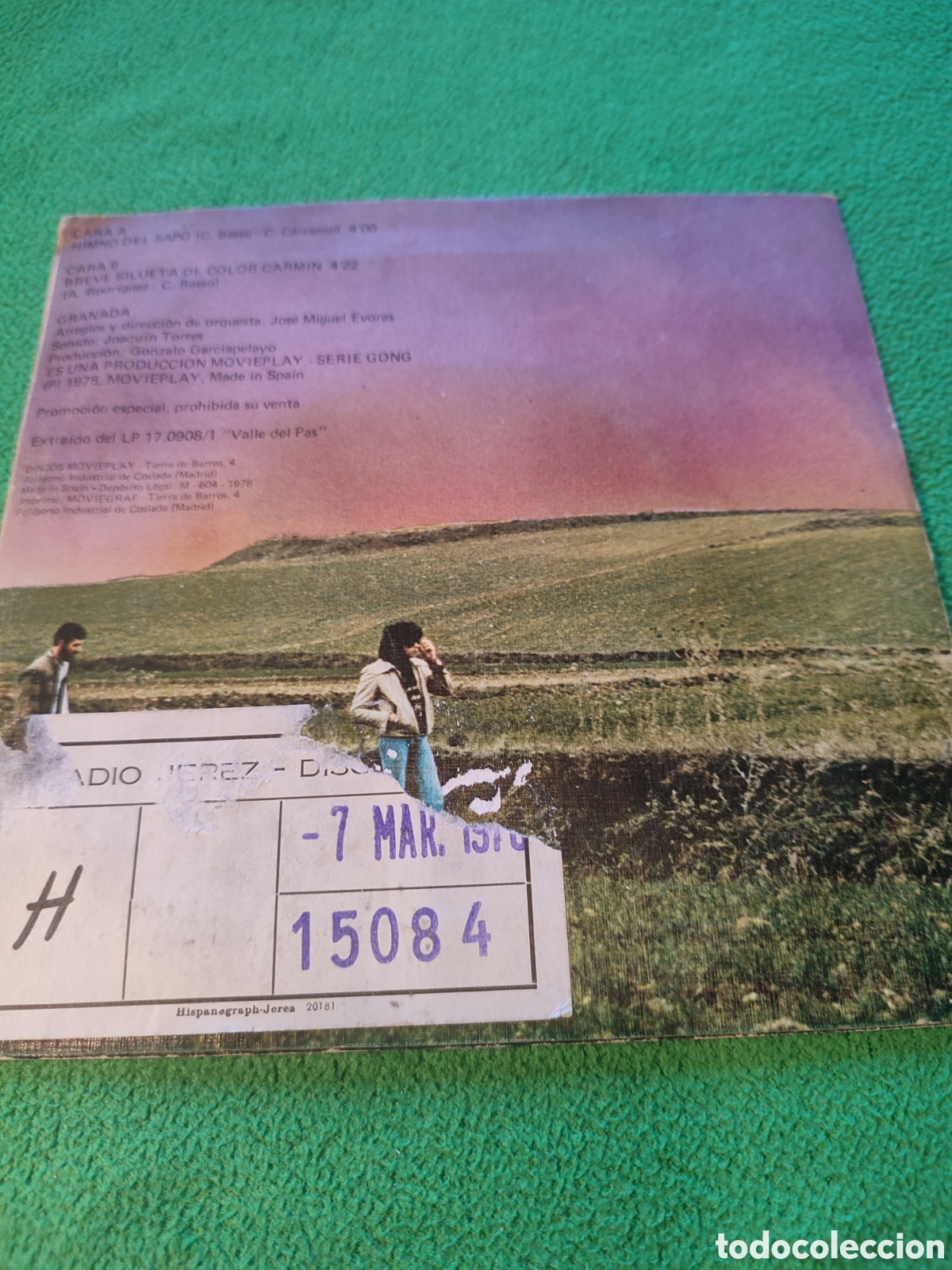 Discos de vinilo: Granada - Himno del sapo 1978 - Foto 2