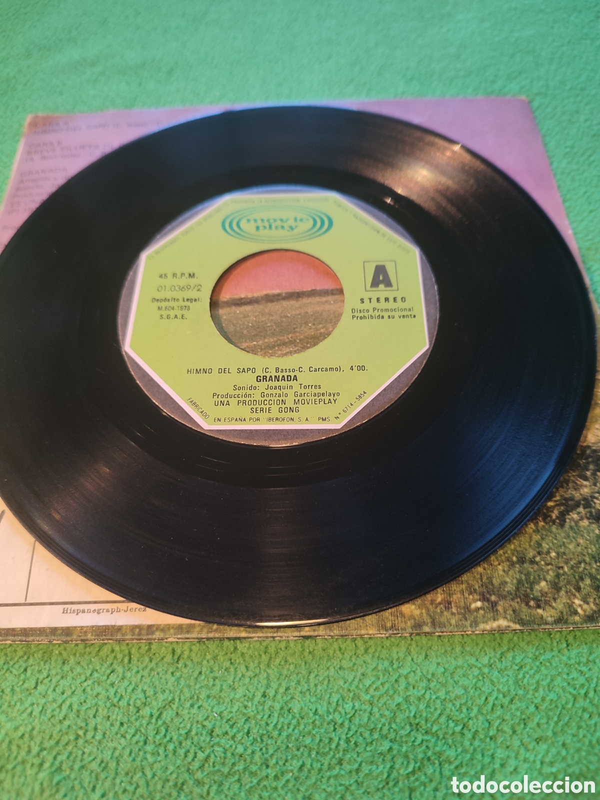 Discos de vinilo: Granada - Himno del sapo 1978 - Foto 3