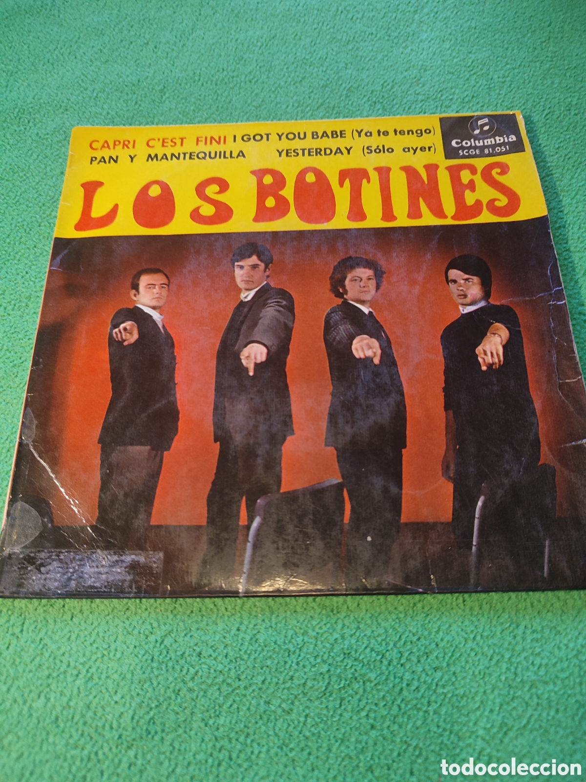Discos de vinilo: Los Bohemios - Capri C'est fini / Yesterday + 2