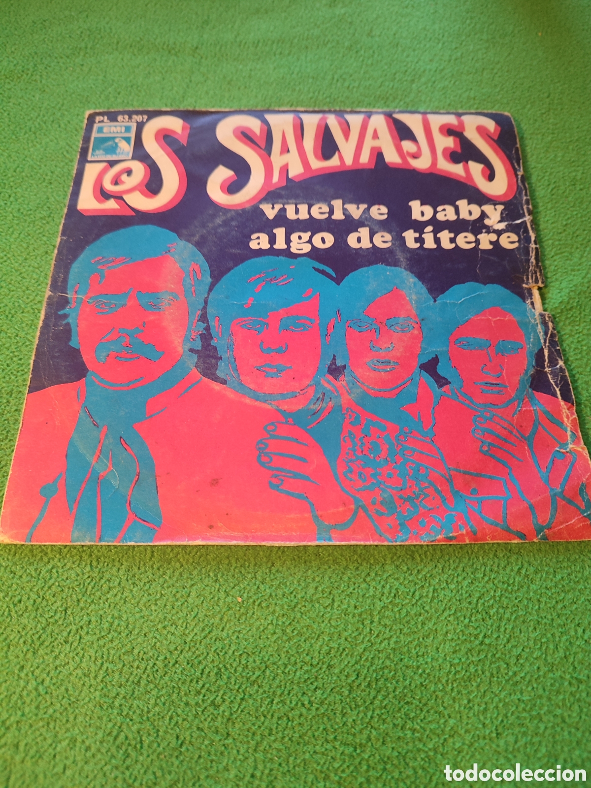 Discos de vinilo: Los Salvajes - Vuelve Baby / Algo de titere