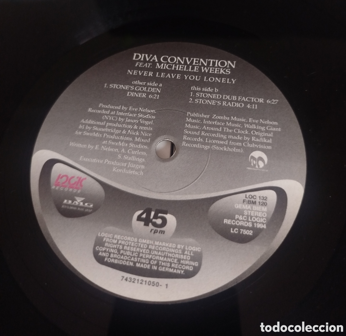 Discos de vinilo: Diva Convention &ndash; Never Leave You Lonely. SOLO DISCO