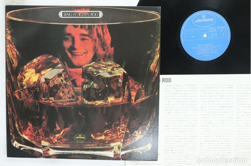 Discos de vinilo: rod stewart - sing it again rod RARA EDIC JAPAN + INSERTO- CARPETA VASO wisky, IMPECABLE