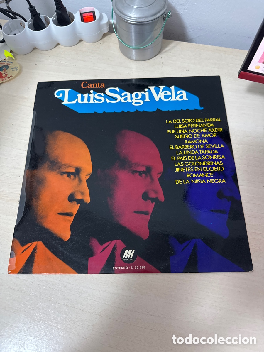Vinyl records: DISCO VINILO LUIS SAGI VELA CANTA 1974