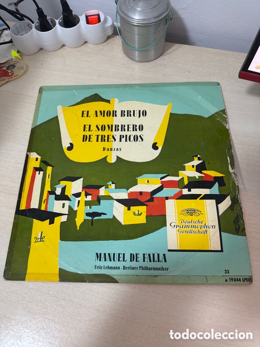 Discos de vinilo: DISCO VINILO EL AMOR BRUJO EL SOMBRERO DE TRES PICOS DANZAS MANUEL DE FALLA 1958