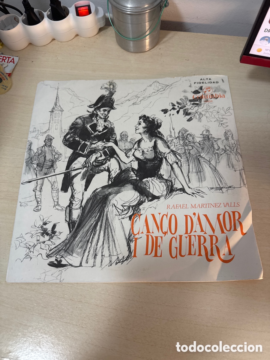 Discos de vinilo: DISCO VINILO RAFAEL MART&Iacute;NEZ VALLS CAN&Ccedil;O D&rsquo;AMOR I DE GUERRA ZARZUELA CATALANA 1970