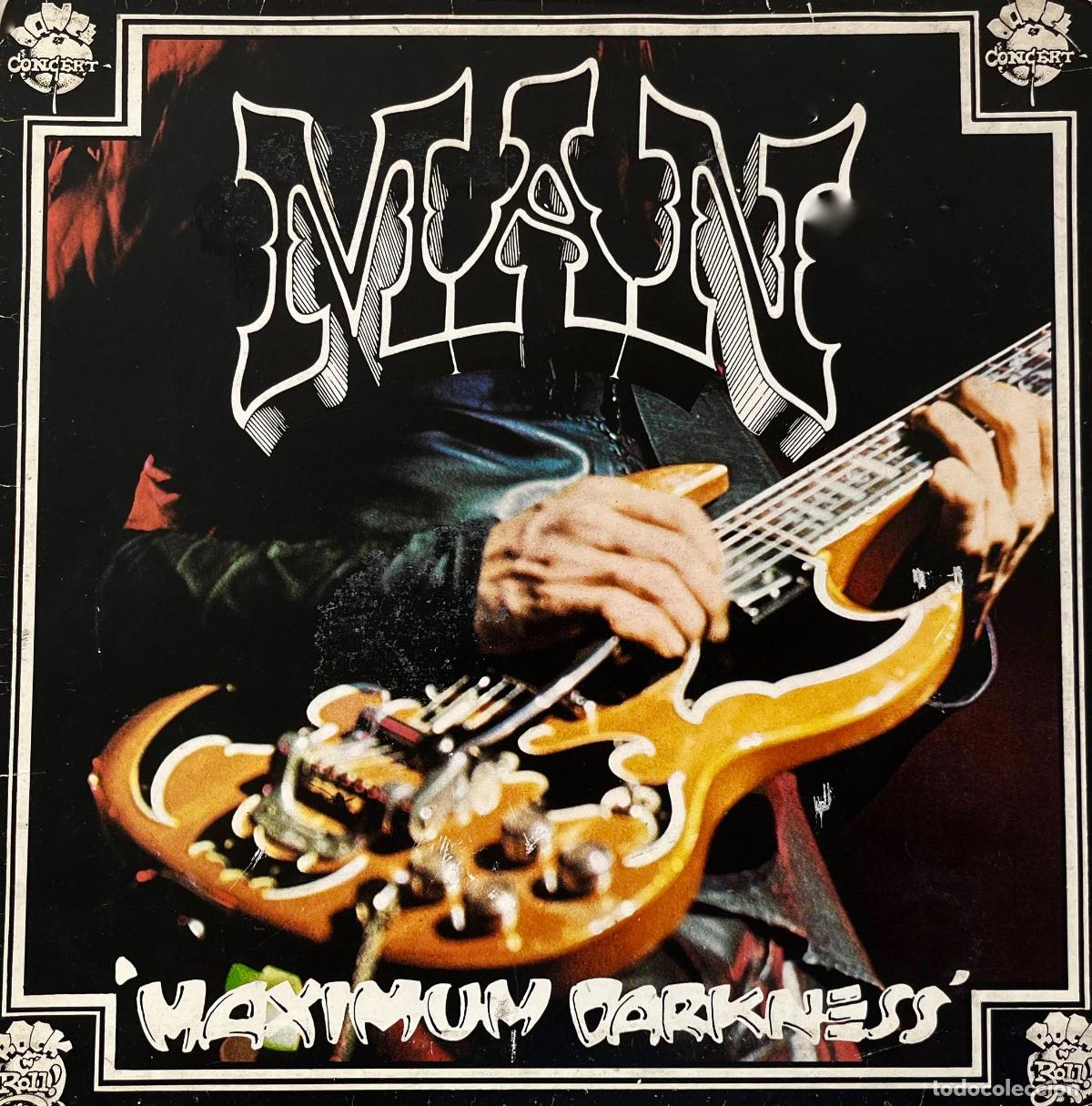 Discos de vinilo: MAN MAXIMUM DARKNESS. CON JOHN CIPOLLINA. SOLO PORTADA LP ORIGINAL ESPA&Ntilde;A