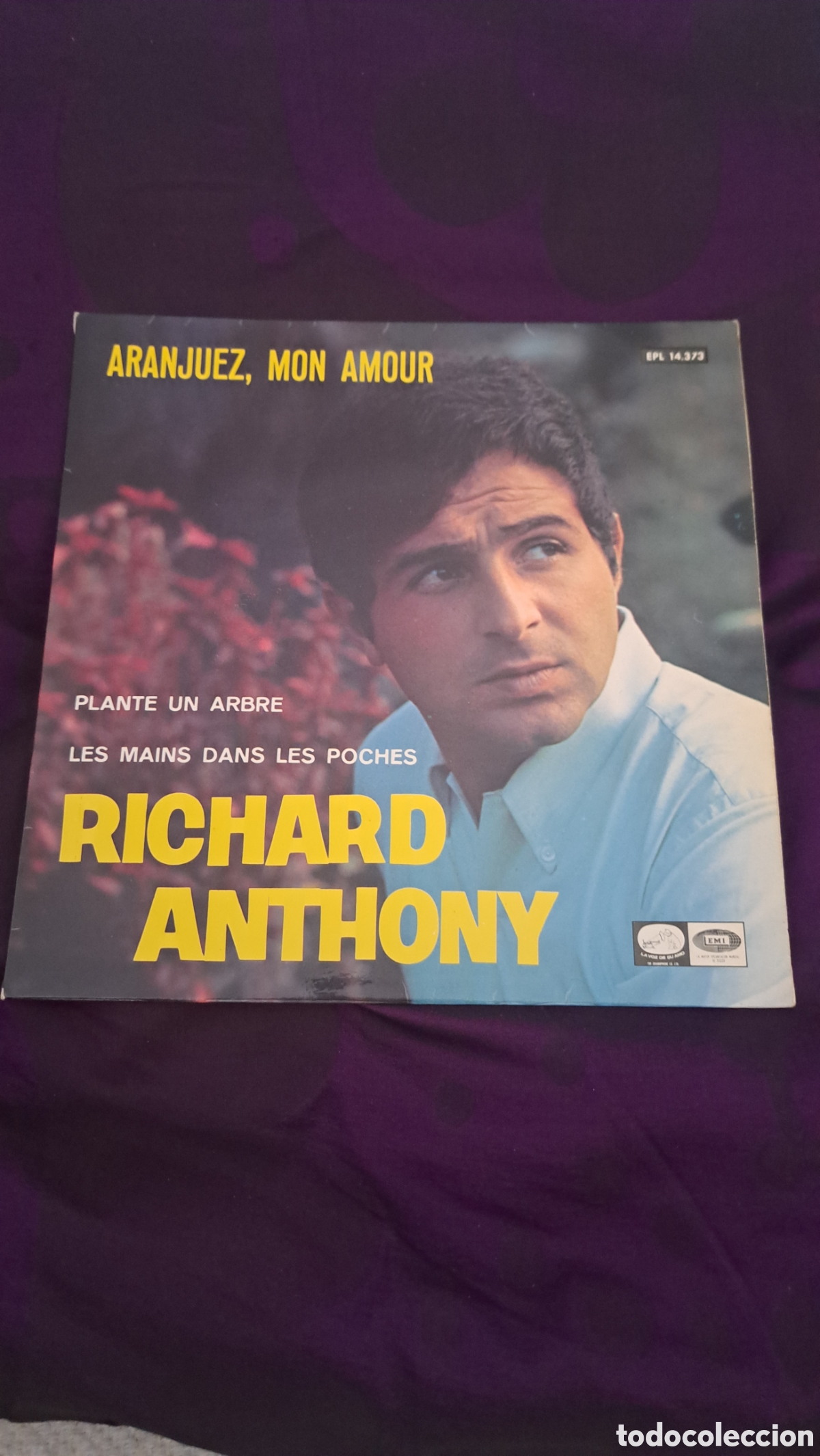 Discos de vinilo: Richard Anthony Aranjuez Mon Amour