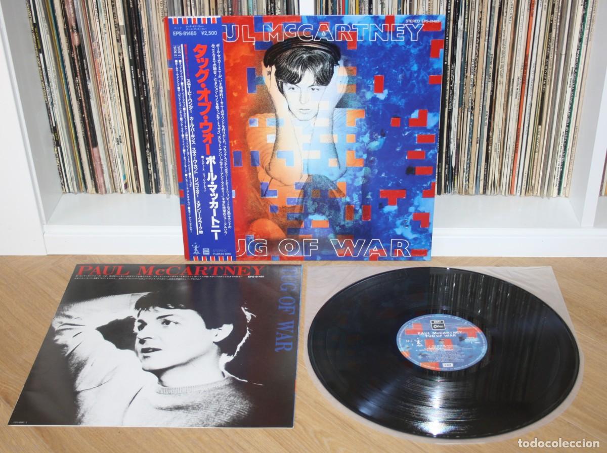 Discos de vinilo: PAUL McCARTNEY - Tug Of War 1982 Original Japan LP - EPS-81485 - Beatles NM vinilo Japon