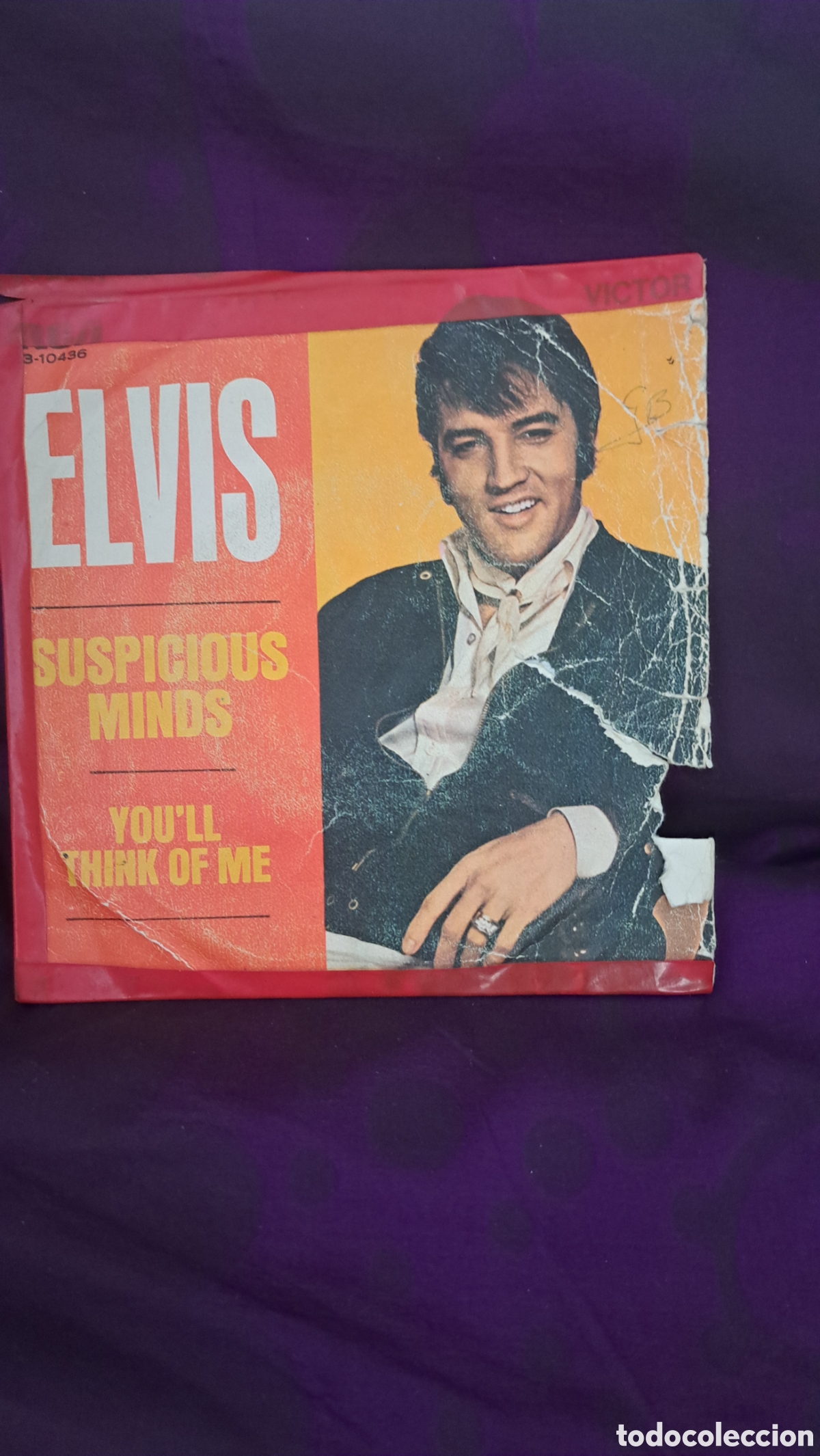 Discos de vinilo: Elvis Presley suspicios minds