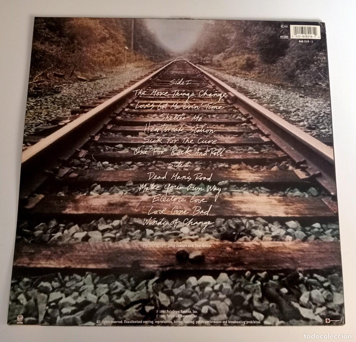 Discos de vinilo: LP CINDERELLA - HEARTBREAK STATION - Foto 2