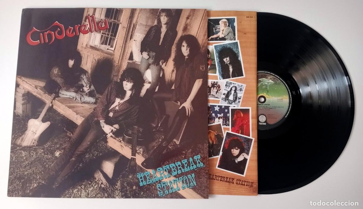 Discos de vinilo: LP CINDERELLA - HEARTBREAK STATION - Foto 3