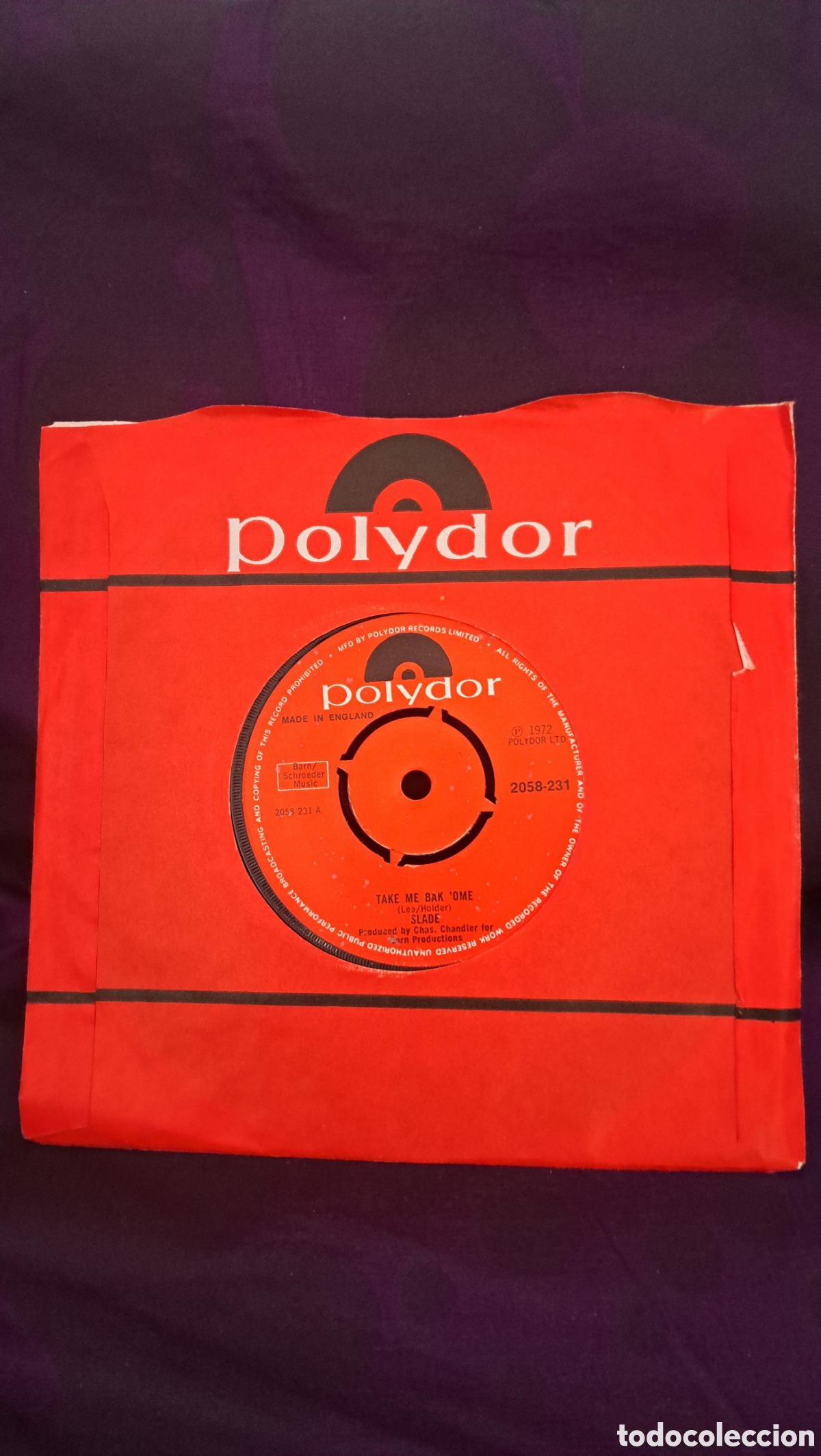 Discos de vinilo: Slade Take Me Bak Ome